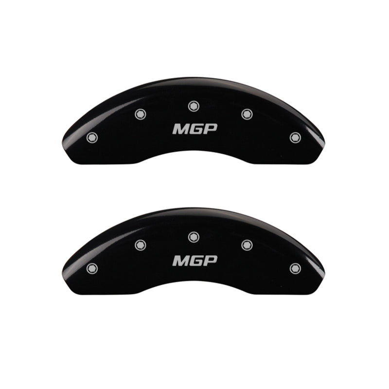 MGP 4 Caliper Covers Engraved Front & Rear MGP Black Finish Silver Char 2017 Fiat 124 Spider-thumbmail-1
