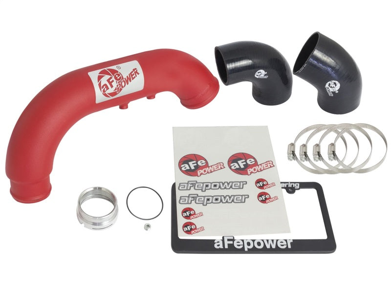 aFe BladeRunner 3in Red IC Tube Cold Side w/ Coupling & Clamp Kit 2016 GM Colorado/Canyon 2.8L-thumbmail-8