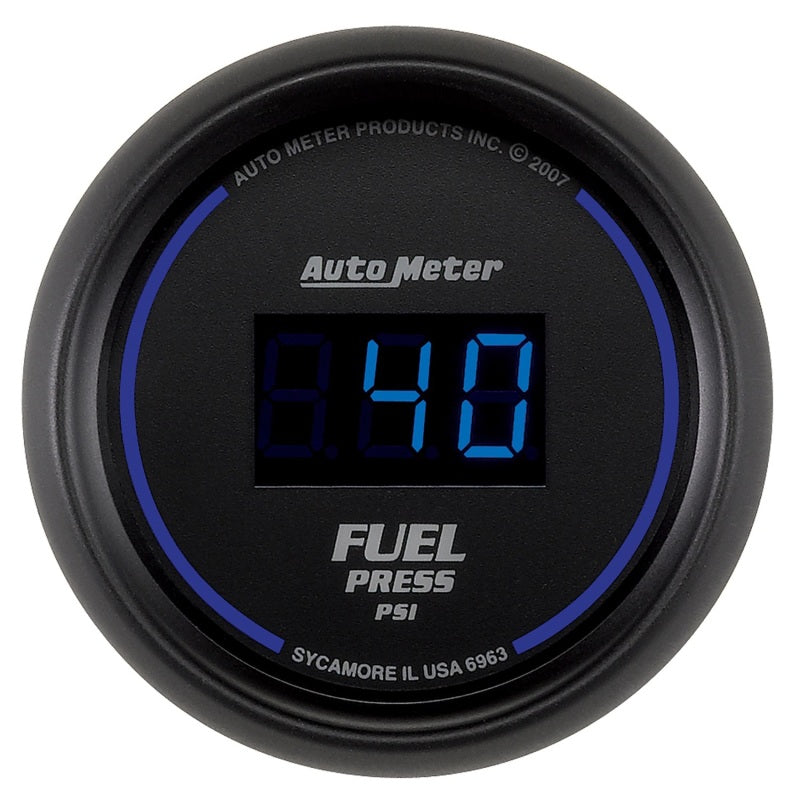 Autometer 52.4mm 1-100 PSI Black Digital Fuel Pressure Gauge-thumbmail-1