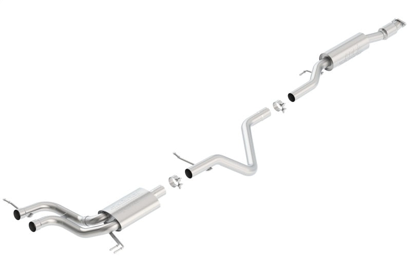 Borla 13-15 Hyundai Veloster Turbo 1.6L AT/MT FWD 2dr Dual Center Rear Exit Cat-Back Exhaust-thumbmail-2