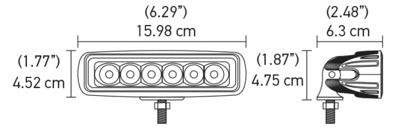 Hella Value Fit Mini 6in LED Light Bar - Spot-thumbmail-4