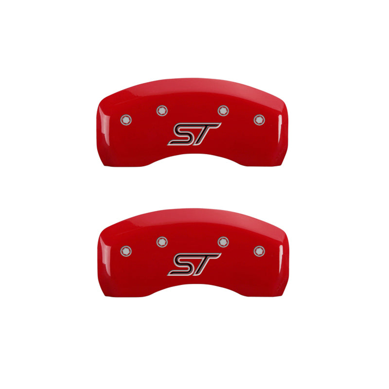 MGP 4 Caliper Covers Engraved Front & Rear ST Red finish silver ch-thumbmail-4