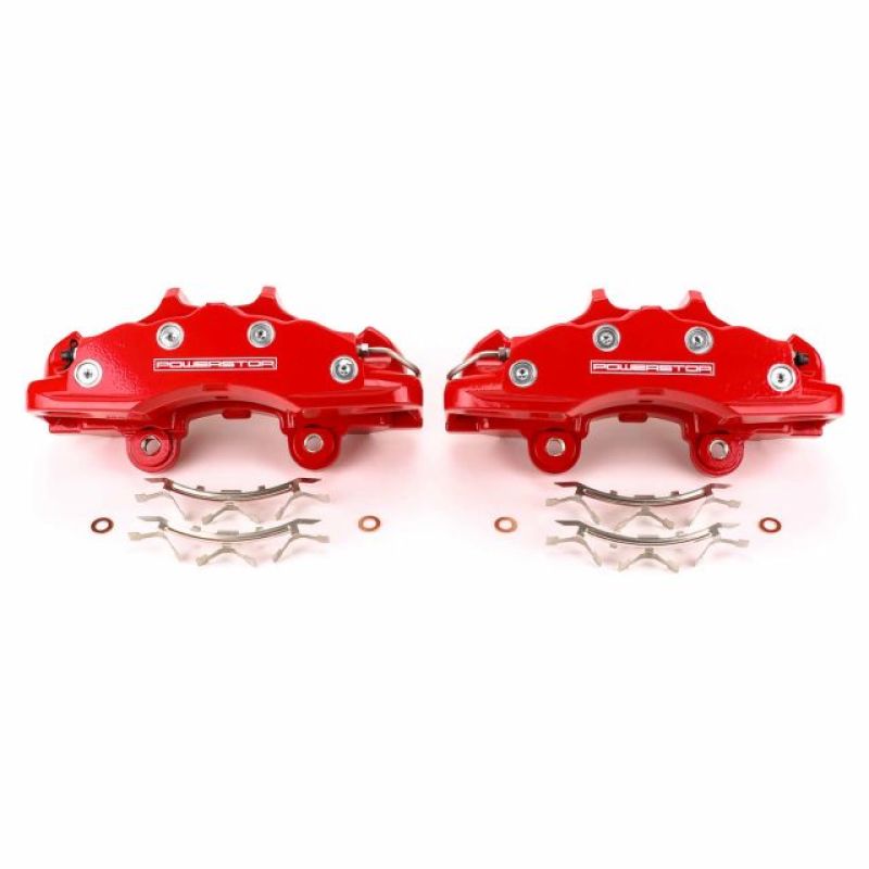 Power Stop 06-13 Chevrolet Corvette Front Red Calipers - Pair-thumbmail-2