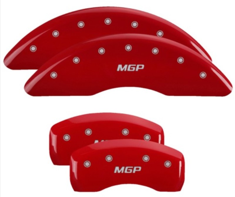 MGP 4 Caliper Covers Engraved Front & Rear MGP Red Finish Silver Characters 2017 Kia Sportage-thumbmail-2