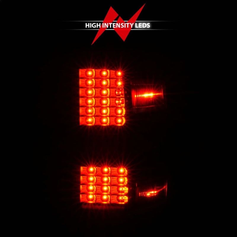 ANZO 15-19 Chevy Silverado 2500HD/3500HD (Factory Halogen Only) LED Tail Lights Black w/Clear Lens-thumbmail-4
