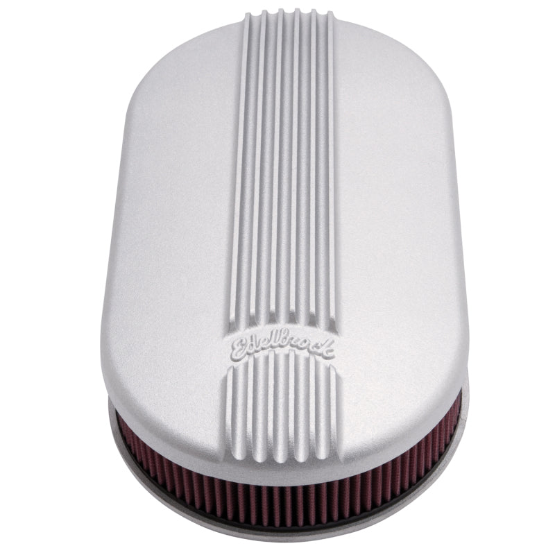 Edelbrock Air Cleaner Classic Series Oval Aluminum 17 5In X 9 35In X 4 45In Dual Carburetor-thumbmail-10