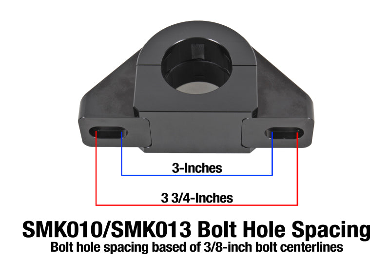 BMR Universal 1.375in Billet Aluminum Sway Bar Mount Mount (Delrin) - Black-thumbmail-2