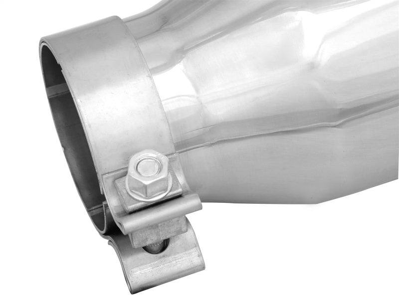 aFe MACH Force-Xp 3in Inlet x 4-1/2in Outlet x 9in Length 304 Stainless Steel Exhaust Tip-thumbmail-4