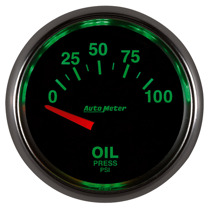 Autometer GS 0-100 PSI Short Sweep Electronic Oil Pressure Gauge-thumbmail-3