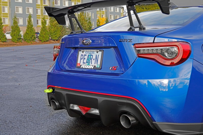 Perrin 13-20 & 2022 Subaru BRZ / 13-16 Scion FRS / 17-20 Toyota 86 Tow Hook Kit (Rear) - Neon Yellow-thumbmail-6