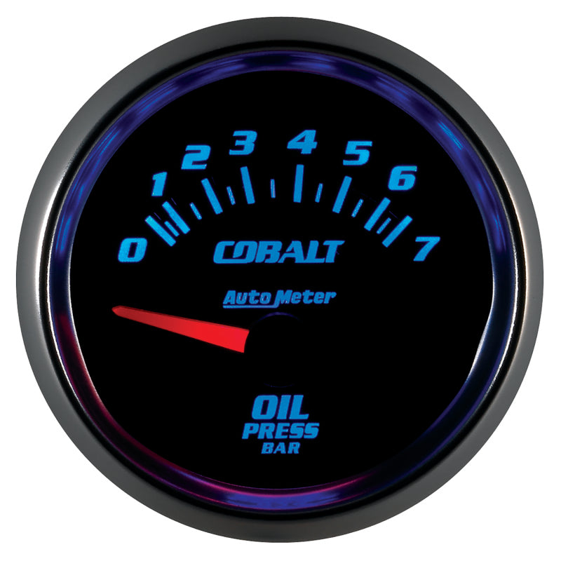 Autometer Cobalt 52mm 0-7 BAR Short Sweep Electric Oil Pressure Gauge-thumbmail-4