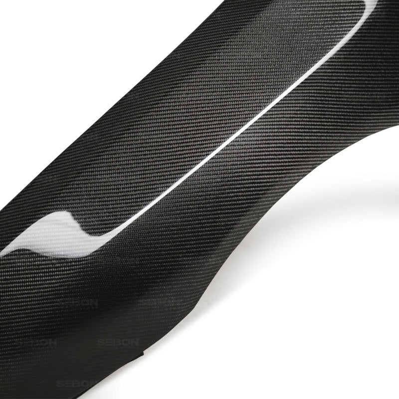 Seibon 08-12 Mitsubishi Evo X 10mm Wider Carbon Fiber Fenders-thumbmail-7