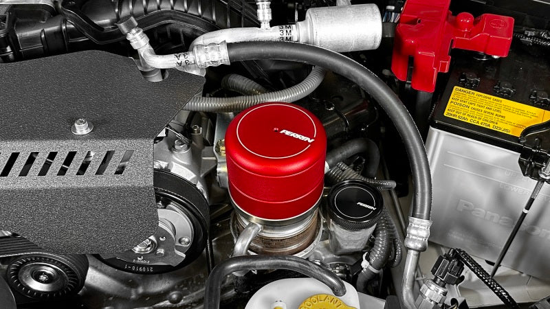 Perrin 2015+ Subaru WRX/STI Oil Filter Cover - Red-thumbmail-4