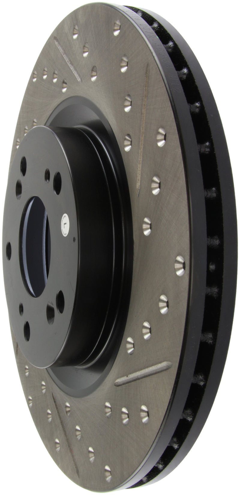 StopTech 02-06 Acura RSX Type S / 06-09 Honda Civic Si Slotted & Drilled Left Front Rotor-thumbmail-12
