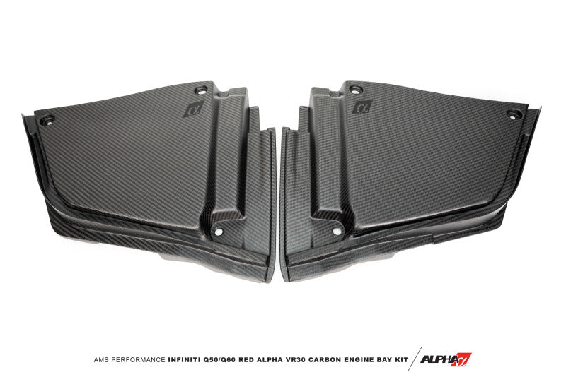 AMS Performance Infiniti 17+ Q60 / 16+ Q50 3.0TT Alpha Matte Carbon Rear Engine Bay Cover Set-thumbmail-3