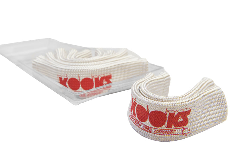 Kooks Universal Spark Plug Sleeve Set - Natural w/Red Logo (Set of 8)-thumbmail-2