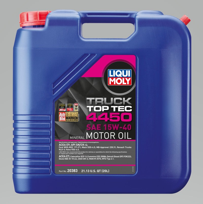LIQUI MOLY 20L Top Tec Truck 4450 Motor Oil 15W40-thumbmail-2