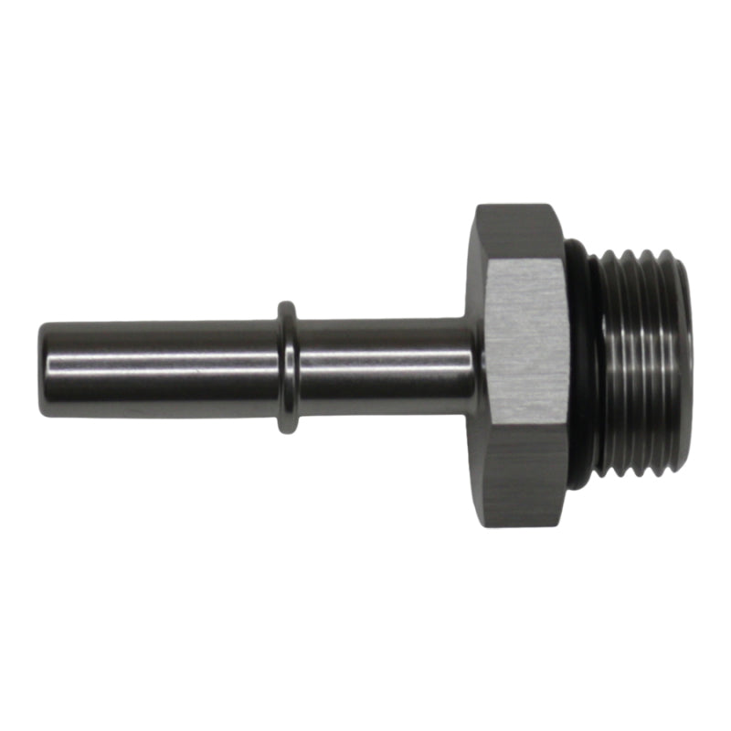 DeatschWerks 8AN ORB Male to 5/16in Male EFI Quick Connect Adapter - Anodized DW Titanium-thumbmail-1
