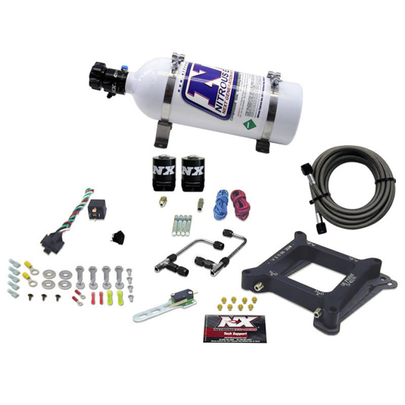 Nitrous Express 4150 Gemini Stage 6 Alcohol Nitrous Kit (50-300HP) w/5lb Bottle-thumbmail-2