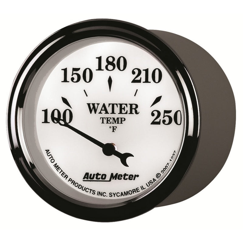 AutoMeter Gauge Water Temp 2-1/16in. 250 Deg. F Elec Old Tyme White II-thumbmail-4