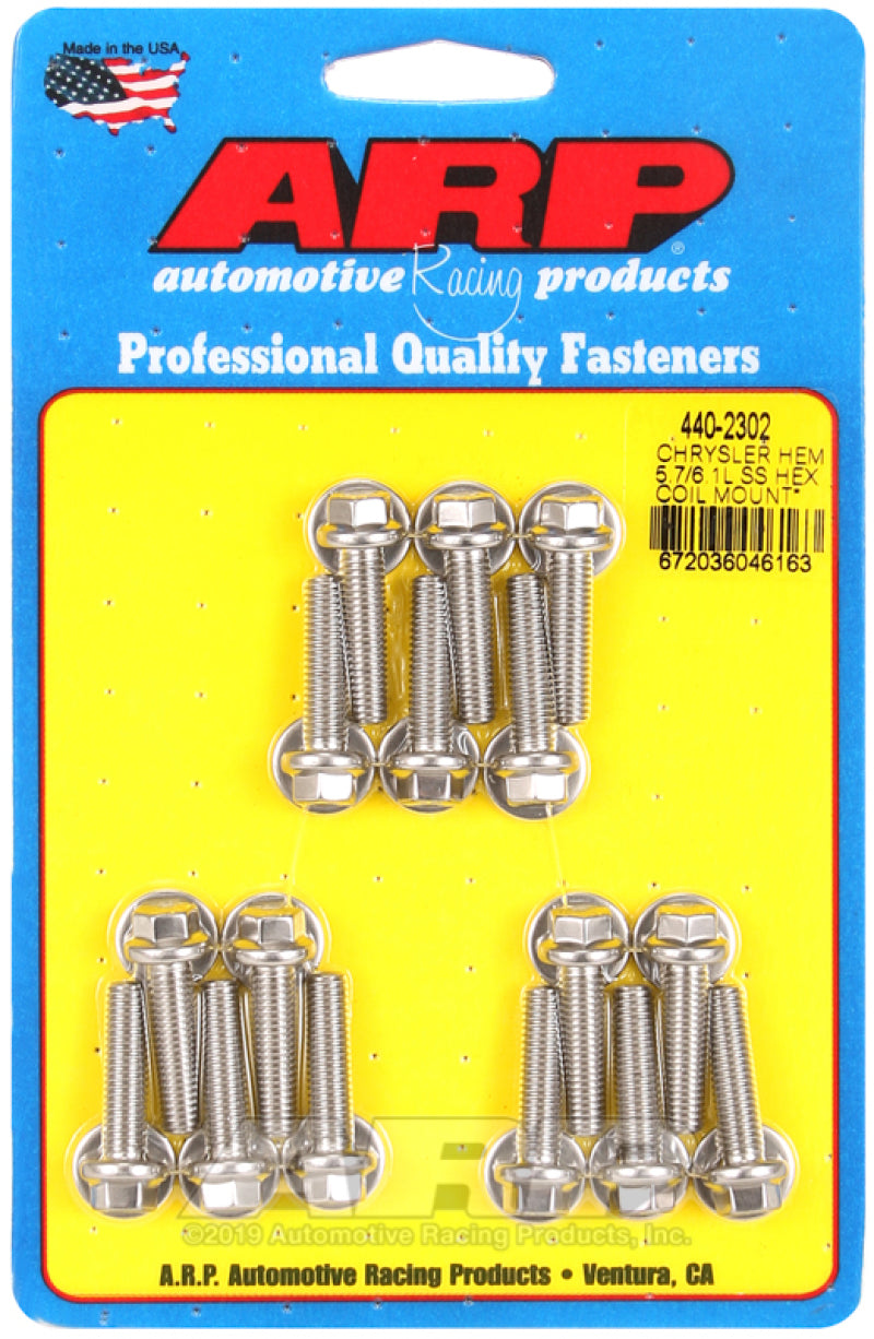 ARP Chrysler Hemi 5.7/6.1L SS Hex Coil Mount Bolt Kit-thumbmail-1