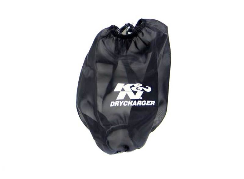 K&N Black Drycharger Round Tapered Air Filter Wrap 5in Top ID / 7.5in Base ID / 8in Height-thumbmail-2
