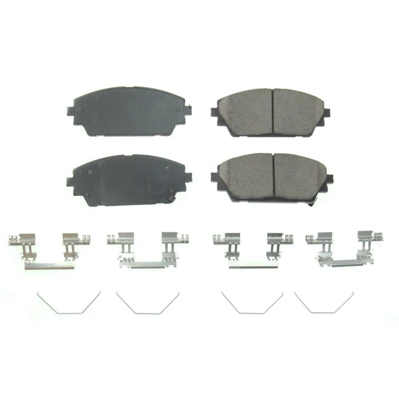 Power Stop 2019 Mazda 3 Front Z17 Evolution Ceramic Brake Pads w/Hardware-thumbmail-1