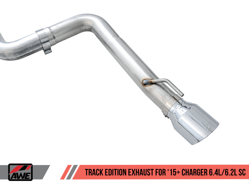 AWE Tuning 2015+ Dodge Charger 6.4L/6.2L Supercharged Track Edition Exhaust - Chrome Silver Tips-thumbmail-3