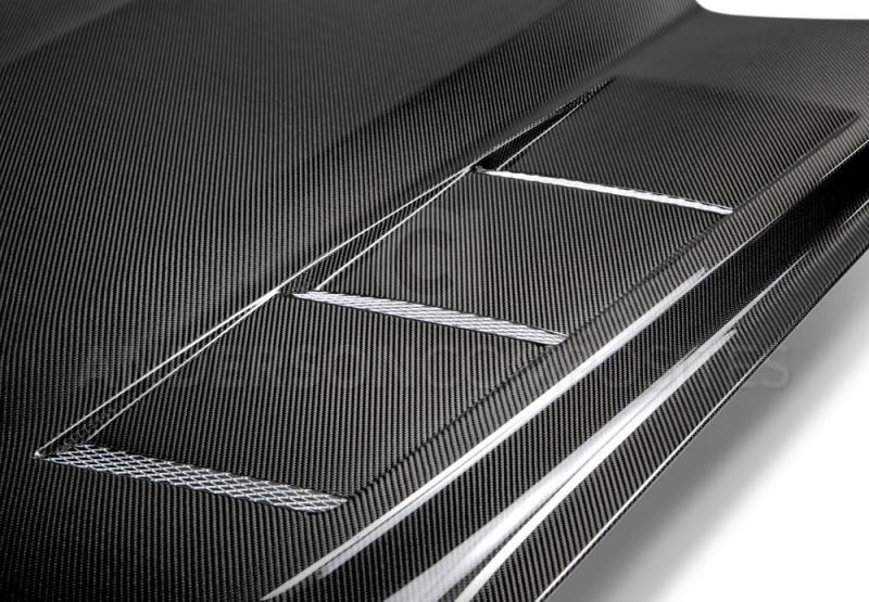 Anderson Composites 15-17 Ford Mustang (Excl. GT350/GT350R) Heat Extractor Double Sided Hood-thumbmail-2