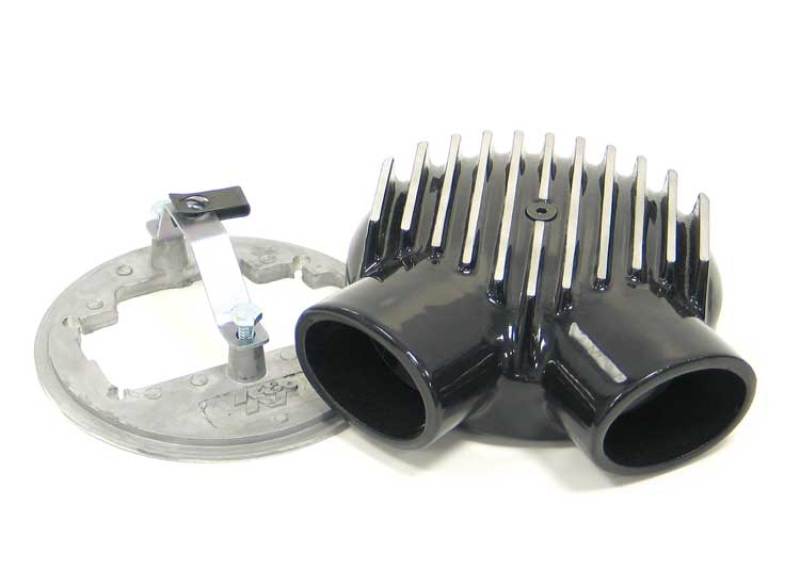 K&N Universal Plenum 6.875in L x 5.75in Outer Dia - Black - Weber DGV Carburetor-thumbmail-1