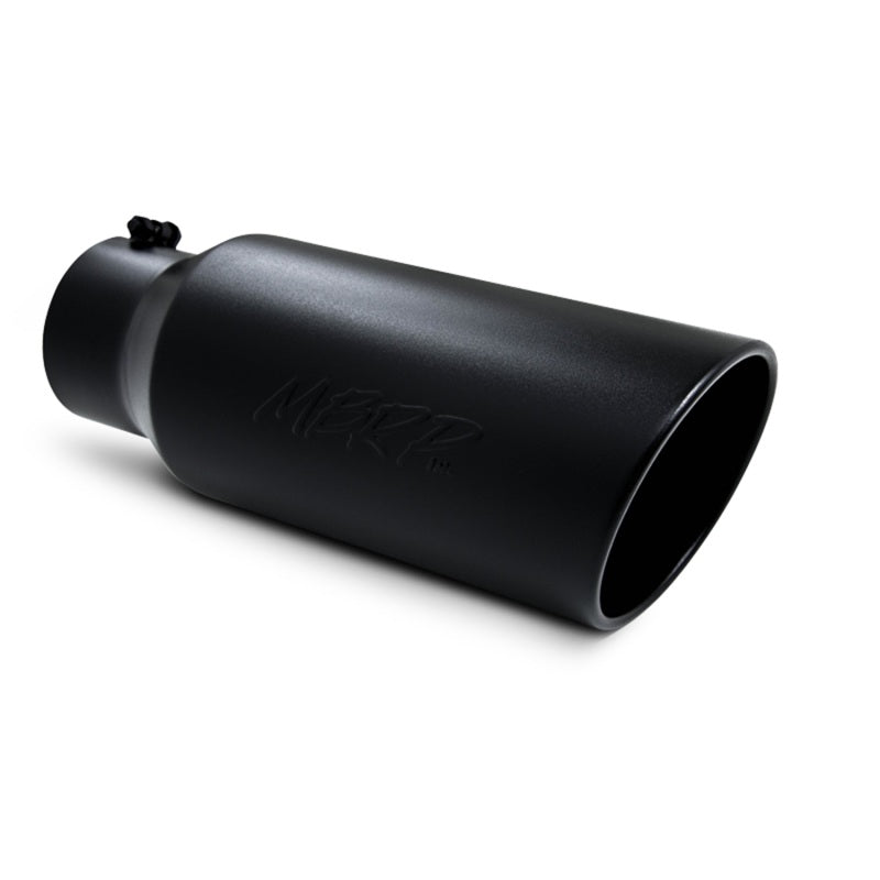 MBRP Universal Tip 7in O.D. Rolled End 5in inlet 18in length Black-thumbmail-3