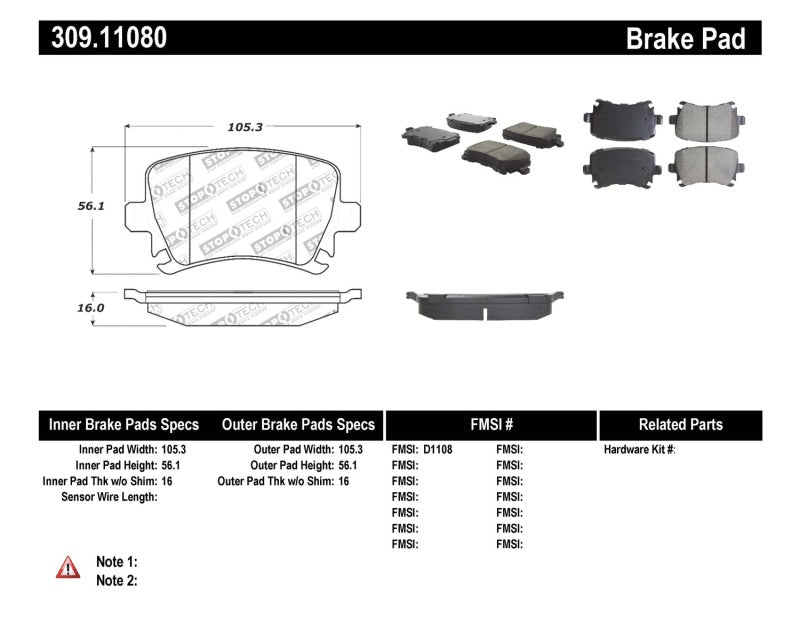 StopTech Performance 06-09 Audi A3 / 05-09 Audi A4/A6 / 08-09 Audi TT / 06-09 VW GTI / 06-09 Jetta-thumbmail-7