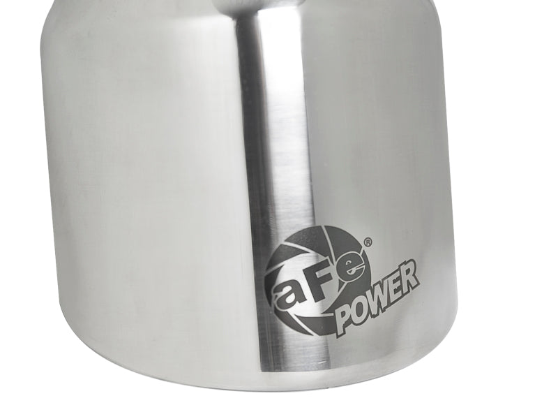 aFe MACH Force-Xp 304 SS Clamp-On Exhaust Tip 2.5in. Inlet / 4in. Outlet / 6in. L - Polished-thumbmail-3