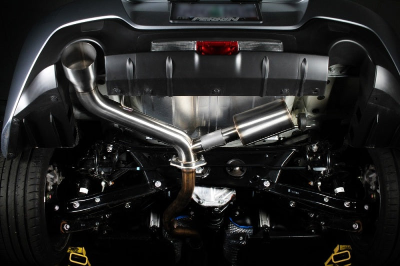 Perrin 2022 BRZ/GR86 Axle Back Exhaust SS (Single Side Exit w/Helmholtz Chamber)-thumbmail-9
