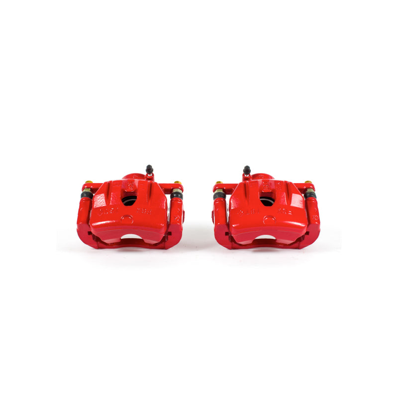 Power Stop 04-11 Mazda RX-8 Front Red Calipers w/Brackets - Pair-thumbmail-1