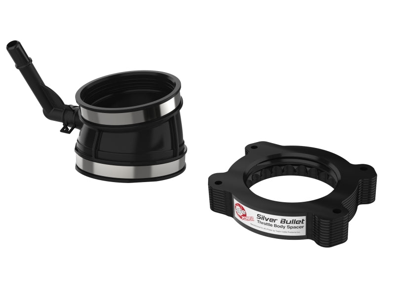 aFe 2020 Vette C8 Silver Bullet Aluminum Throttle Body Spacer / Works With Factory Intake Only - Blk-thumbmail-9