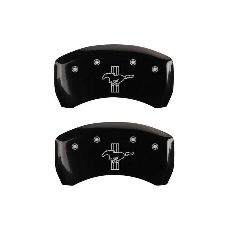 MGP Rear set 2 Caliper Covers Engraved Rear S197/Bar & Pony Black finish silver ch-thumbmail-4