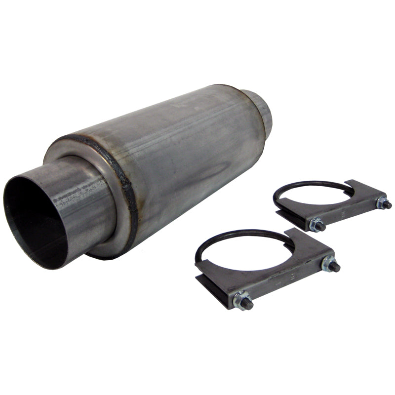 MBRP Universal Resonator 4 Inlet /Outlet 12 Body 18 Overall Aluminized-thumbmail-2