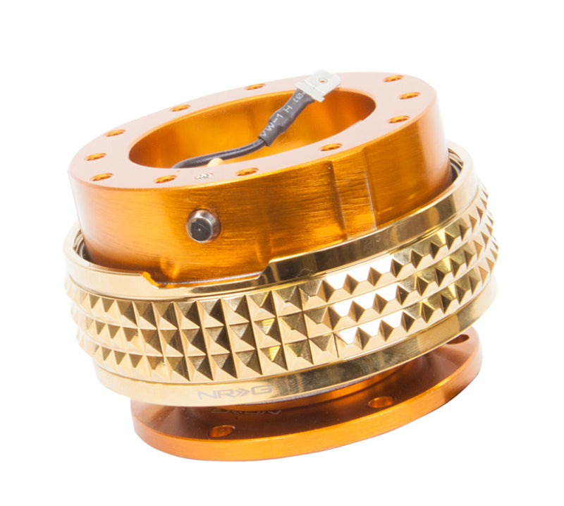 NRG Quick Release Kit - Pyramid Edition - Rose Gold Body / Chrome Gold Pyramid Ring-thumbmail-2
