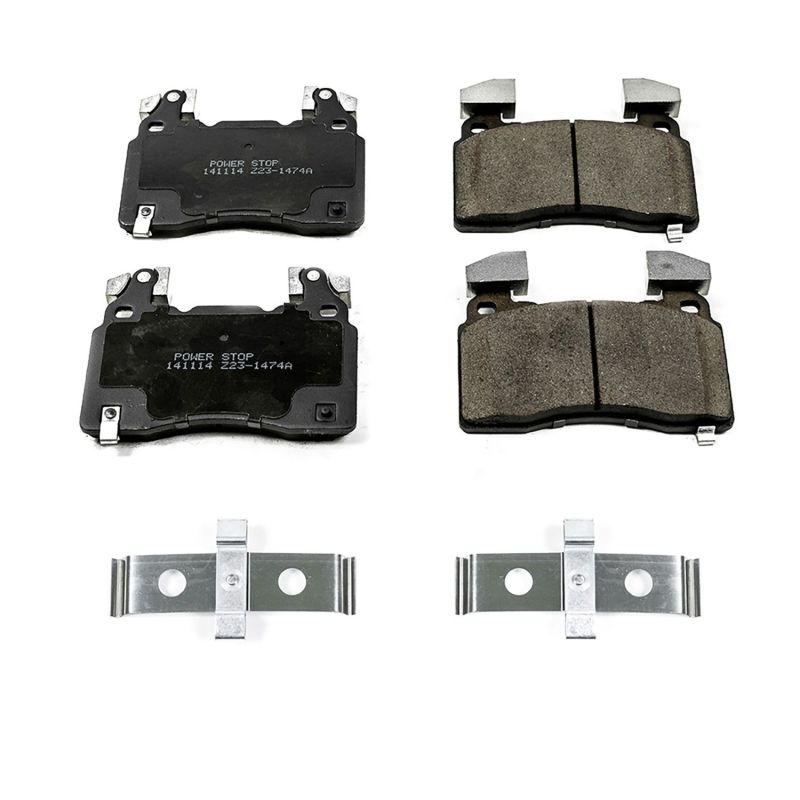 Power Stop 15-19 Cadillac CTS Front Z17 Evolution Ceramic Brake Pads w/Hardware-thumbmail-1
