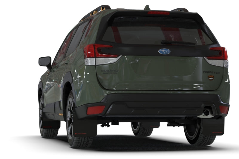 Rally Armor 2022 Subaru Forester (Incl. Wilderness) Black UR Mud Flap w/ Grey Logo-thumbmail-6