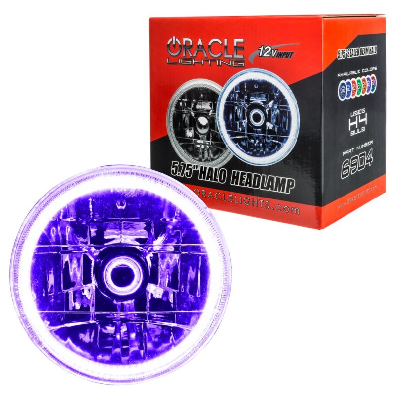 Oracle Pre-Installed Lights 5.75 IN. Sealed Beam - UV/Purple Halo-thumbmail-2