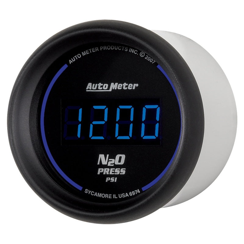 Autometer Ultra-Lite 2-1/16in 1600 PSI Digital Nitrous Pressure Gauge - Black-thumbmail-2