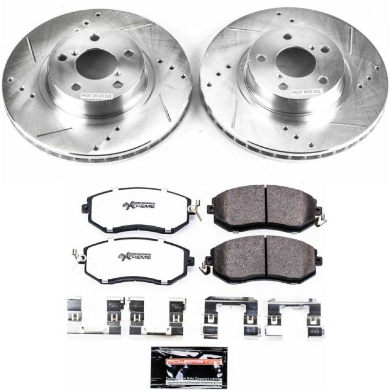 Power Stop 13-16 Subaru BRZ Front Z26 Street Warrior Brake Kit-thumbmail-1