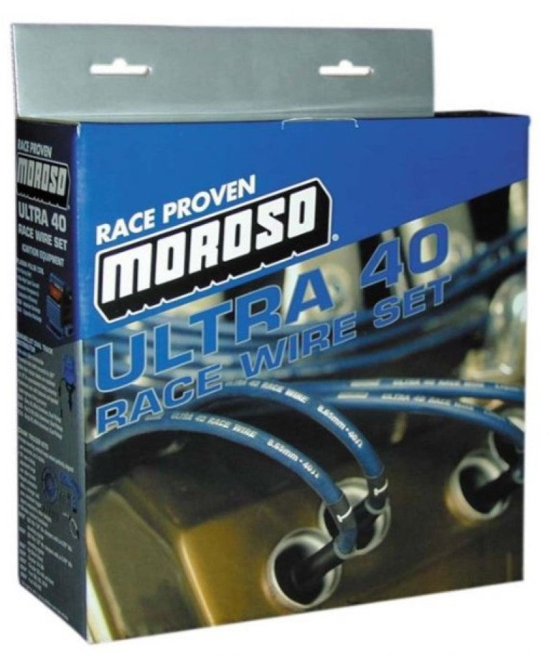 Moroso Chevrolet Big Block Ignition Wire Set - Ultra 40 - Unsleeved - HEI - Crab Cap - Red-thumbmail-1