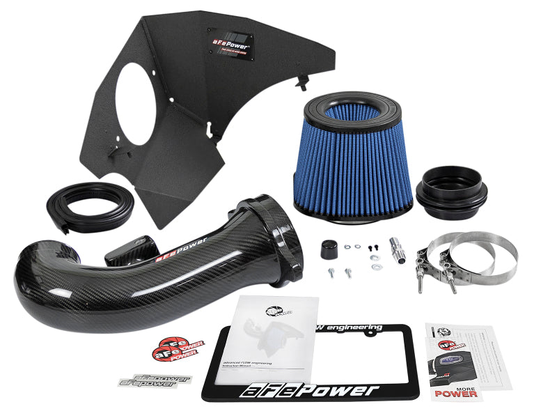 aFe 19-20 GM Trucks 5.3L/6.2L Track Series Carbon Fiber Cold Air Intake System With Pro 5R Filters-thumbmail-10