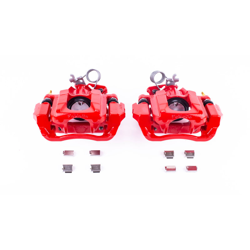 Power Stop 11-14 Ford Edge Rear Red Calipers w/Brackets - Pair-thumbmail-2