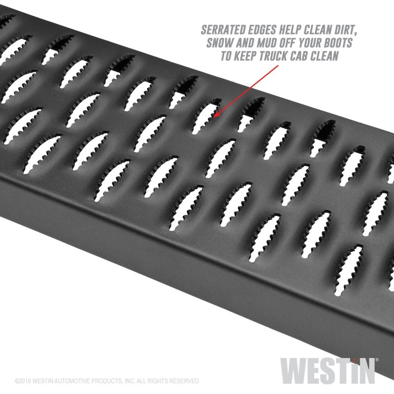 Westin Grate Steps Running Boards 79 in - Textured Black-thumbmail-16