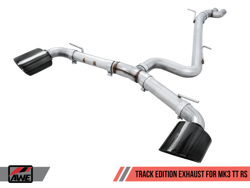 AWE Tuning 18-19 Audi TT RS 8S/RK3 2.5L Turbo Track Edition Exhaust - Diamond Black RS-Style Tips-thumbmail-4