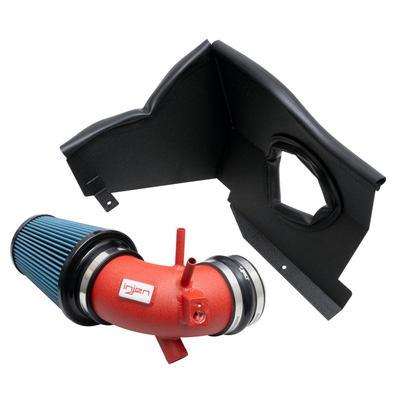 Injen 22-23 Kia Stinger 2.5L Turbo L4 Wrinkle Red Short Ram Tuned Intake System-thumbmail-3